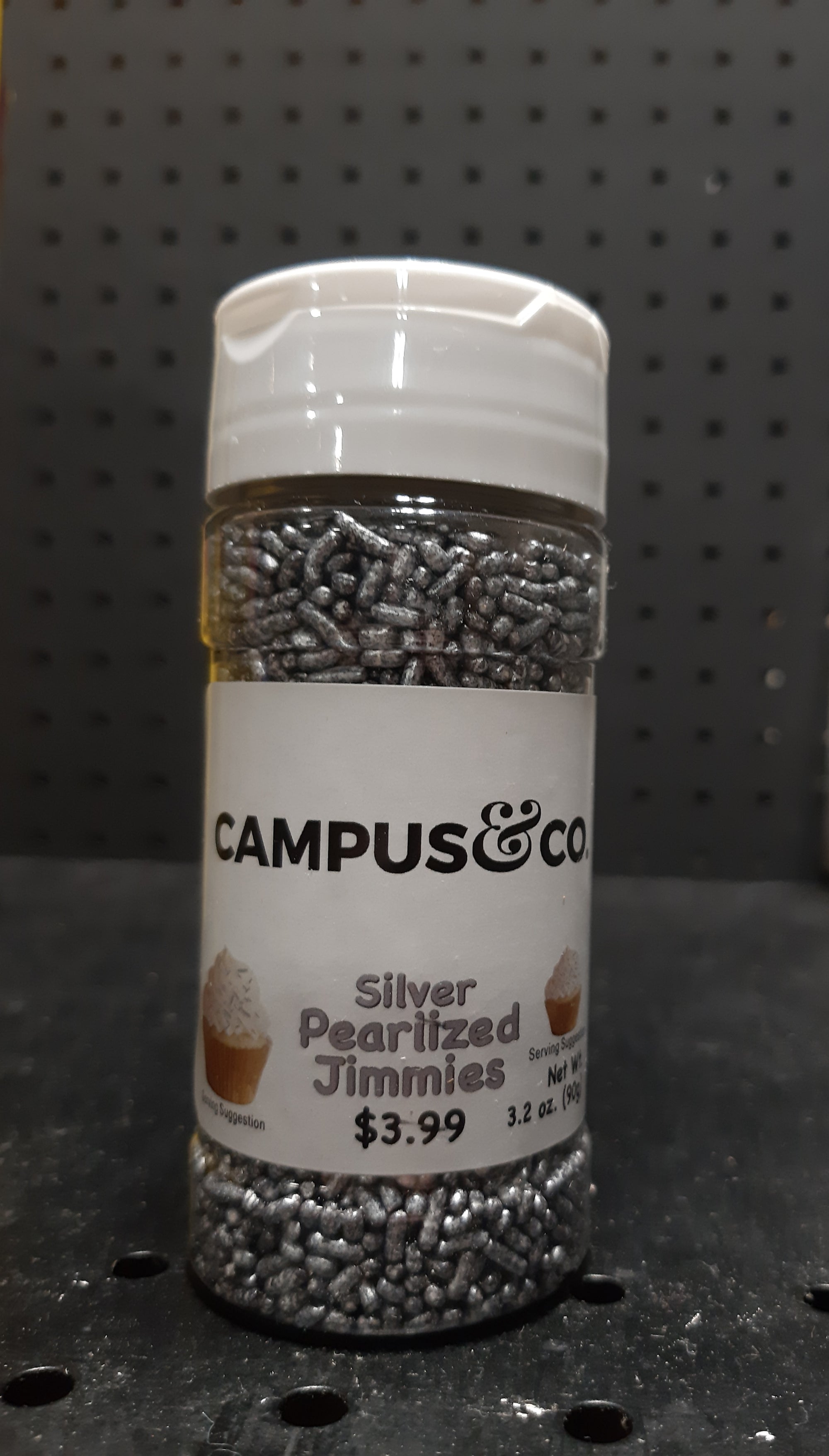 Campus & Co. Silver Pearlized Jimmies 3.2oz