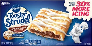 Pillsbury Toaster Strudel Pastries Cinnamon Roll 6ct