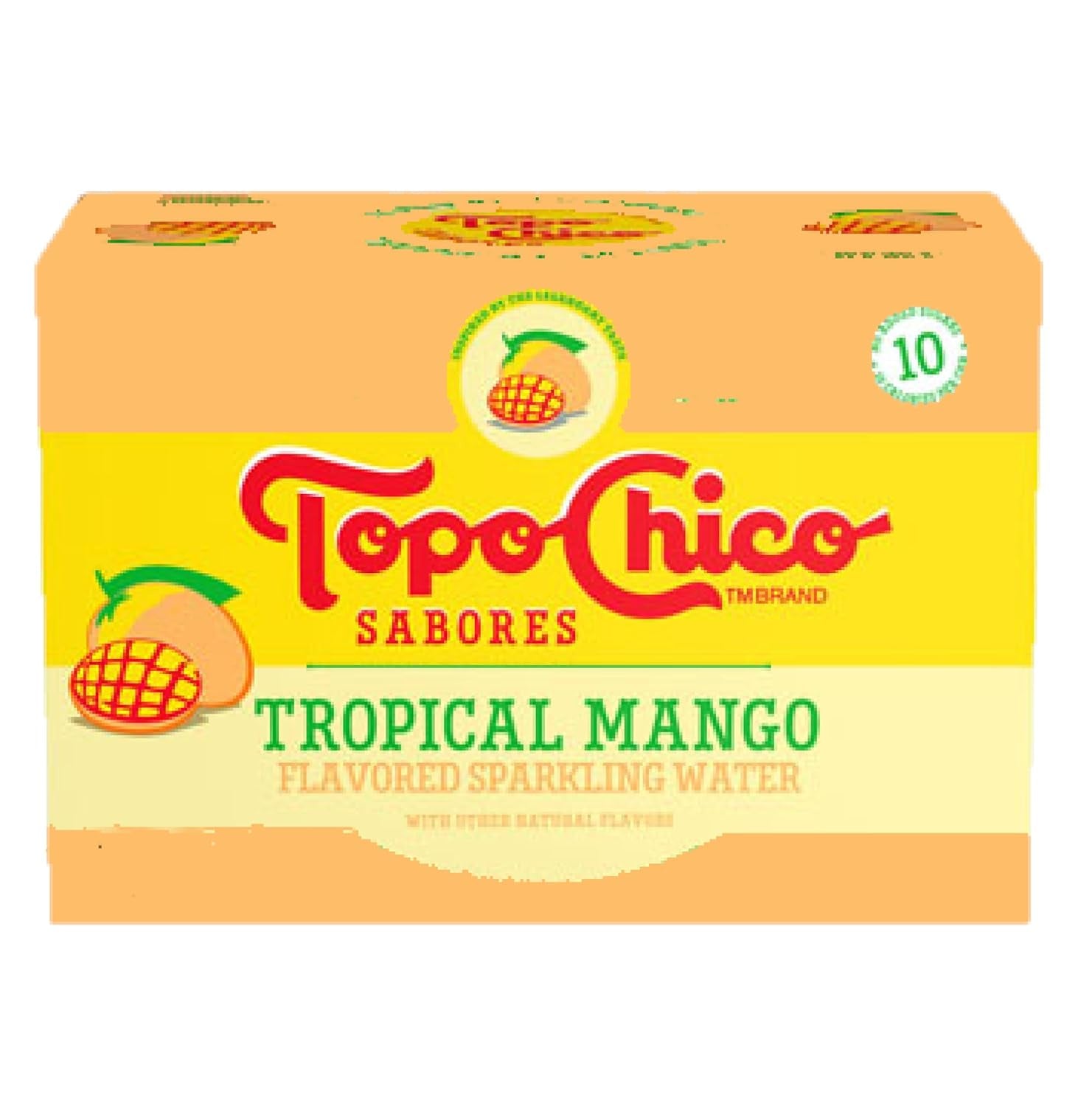 Topo Chico Sabores Tropical Mango Sleek Cans 12oz 8pk