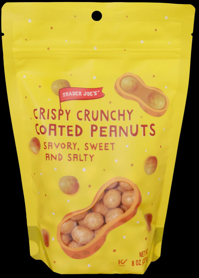 TJ Crispy Crunchy Coated Peanuts 8oz