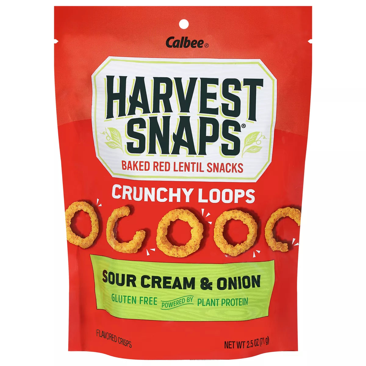 Harvest Snaps Crunchy Loops Sour Cream & Onion 2.5oz