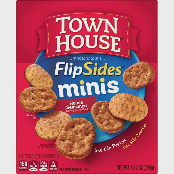 Town House Flipsides Minis House Seasoned Crackers10.2oz