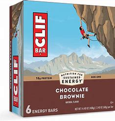 Clif Bar Chocolate Brownie 6ct 408g