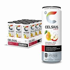 Celsius Energy Drink Fuji Apple Pear 12oz 12pk