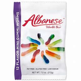 Albanese Mini Fruit Gummi Worms 10oz