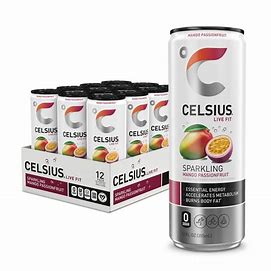 Celsius Energy Drink Mango Passionfruit 12 fl oz 12pk