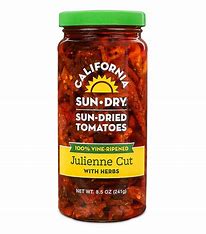 California Sun Dry Sun-Dried Julienne Cut Tomatoes w Herbs 8.5oz