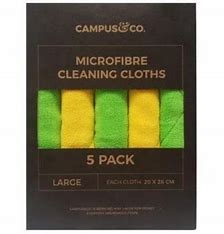 Campus & Co Microfibre Cleaning Dish Cloths 5pk