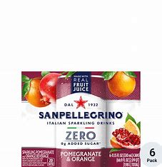 Sanpellegrino Zero Pomegranate & Orange 6pk + Bottle Deposit $.30