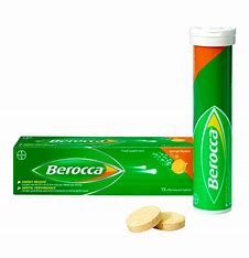 Berocca Effervescent Tablets, Orange, 15 ct