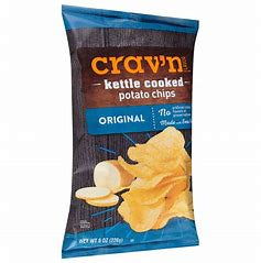 Crav'n Flavor Potato Chip Kettle Cooked Original 8oz