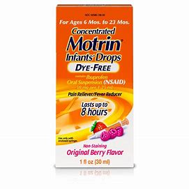 Children's Motrin Dye-Free Original Berry Flavor 4 fl oz