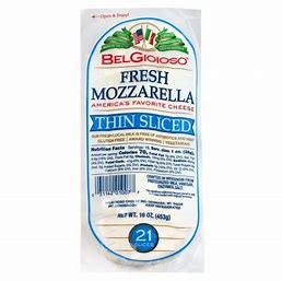 BelGioioso Fresh Mozzarella Log Thin Sliced 16oz