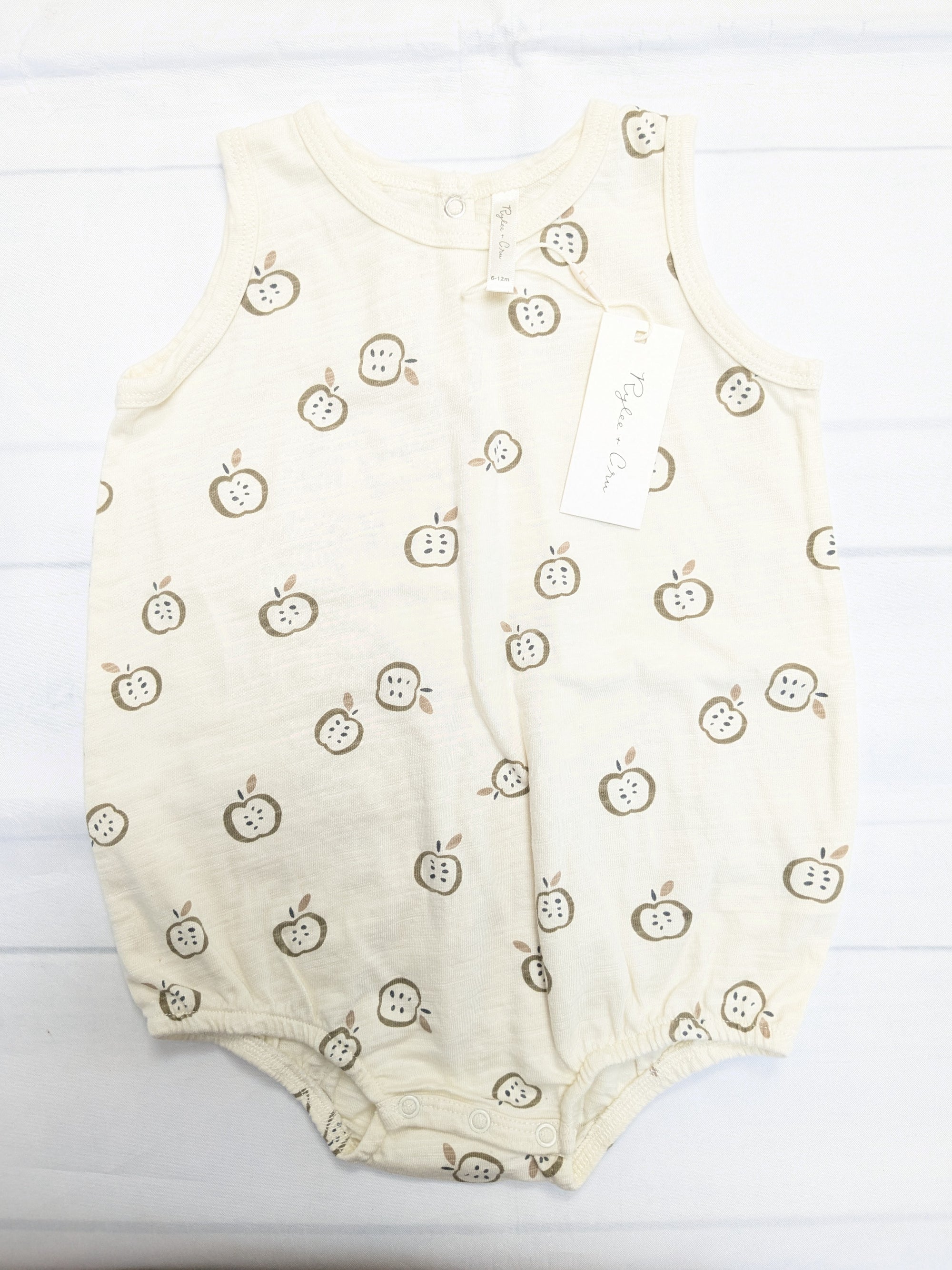 RC Ivory Apple Bubble Romper