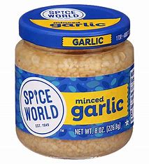 Spice World Minced Garlic 8oz