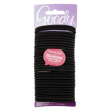 Goody Ouchless Black Hair Elastics 30ct