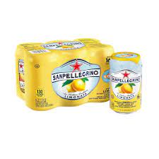 Sanpellegrino Zero Lemonade Cans 330ml 6pk + Bottle Deposit $.30