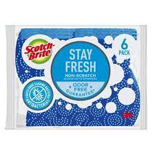 Scotch Brite Scrub Dots Non Scratch Scrub Sponges 6ct