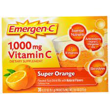 Emergen-C 1000mg Vitamin C Super Orange 30 packets