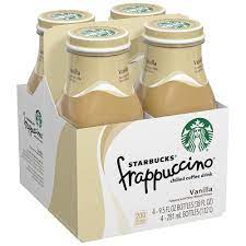 Starbucks Vanilla Frappuccino 9.5oz 4pk