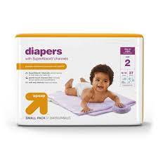 Up + Up Diapers Small Pack Size 2, 37 ct