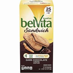 Belvita Sandwich Dark Chocolate Creme 25pk