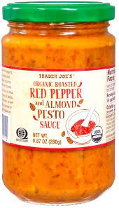 TJ Roasted Red Pepper + Almond Pesto 9.86oz