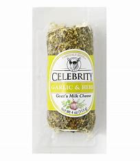 Celebrity Goat Milk Cheese Garlic Herb 4oz