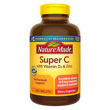 NatureMade Super Vitamin C with D3 & Zinc 200 tablets