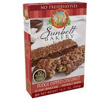 Sunbelt Bakery  Fudge Dipped Coconut Granola Bars 10ct