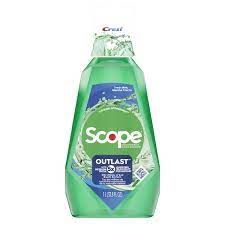 Crest Scope Outlast Mouthwash Fresh Mint 33.8 fl oz