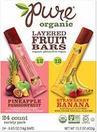 Pure Organic Layered Fruit Bars Variety Pack 28ct