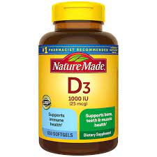 NatureMade Vitamin D3, 1000IU, 650 Softgels