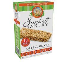 Sunbelt Bakery Chewy Granola Bars Oats + Honey 15 ct 14.26oz