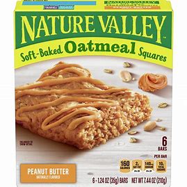 Nature Valley Soft Baked Oatmeal Squares Peanut Butter 6 ct