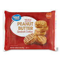 Great Value Peanut Butter Sandwich Cookies 16oz