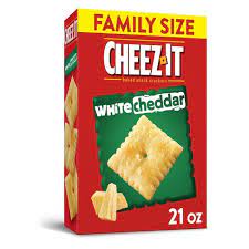 Cheez-It White Cheddar Baked Snack Crackers Family Size 21oz