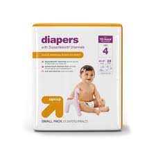 Up + Up Diapers Small Pack Size 4, 28 ct