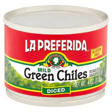 La Preferida Diced Green Chiles Mild 4oz