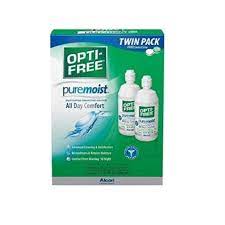 Opti-Free Pure Moist Contact Solution Twin Pack (2) 10oz