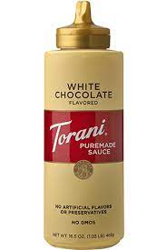 Torani White Chocolate Flavored Sauce 16.5oz