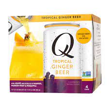 Q Mixers Tropical Ginger Beer 4pk + Bottle Deposit $0.20