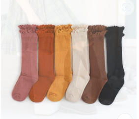 Little Stocking Co. Lace Knee Socks - 0-6 Months