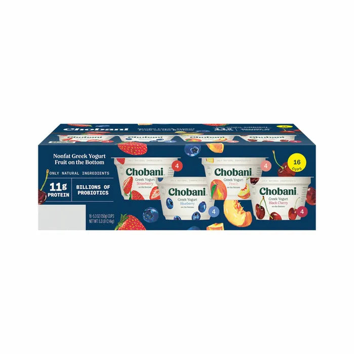 Chobani Nonfat Greek Yogurt Variety Pack 3.5oz 20ct