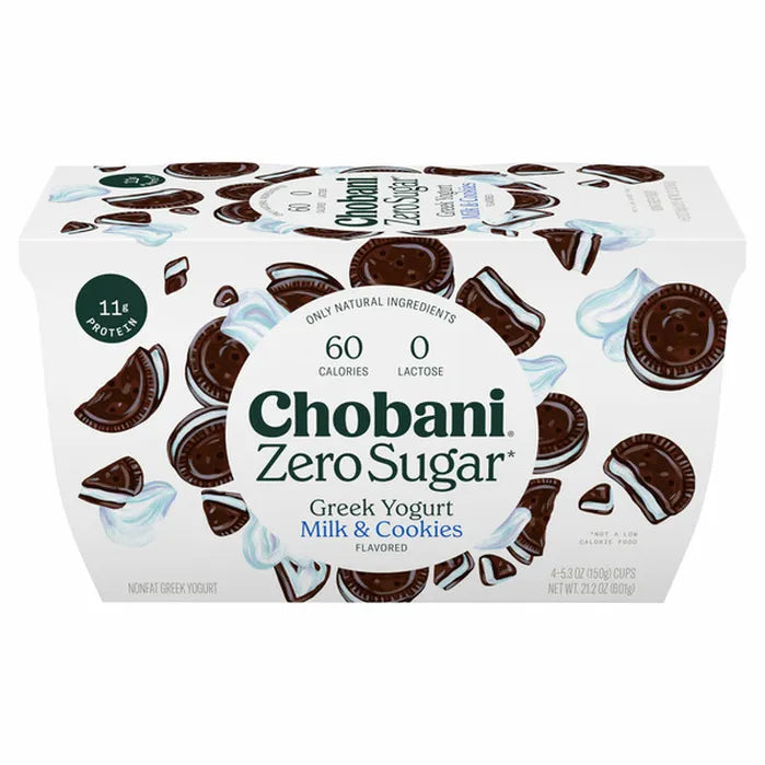 Chobani 0 Sugar Greek Yogurt Milk&Cookies 4pk