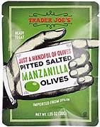 TJ Pitted Salted Manzanilla Olives 1.05oz