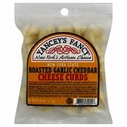 Yancey's Fancy Cheddar Cheese Curds Roasted Garlic 6oz