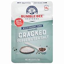 Bumble Bee Cracked Pepper & Sea Salt Seasoned Tuna Pouch 2.5oz