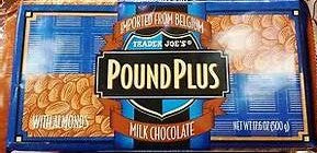 TJ Pound Plus Milk Chocolate Bar with Almonds 17.6oz