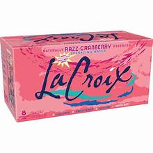 La Croix Sparkling Water Razz-Cranberry 8pk + Bottle Deposit $.40